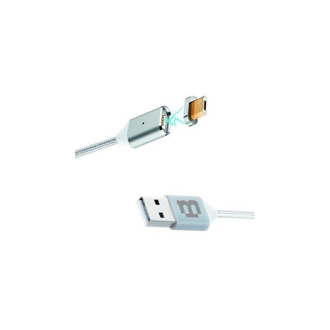 CABLE BLACKPCS MAGNETICO C88V8 PLATA 100CM