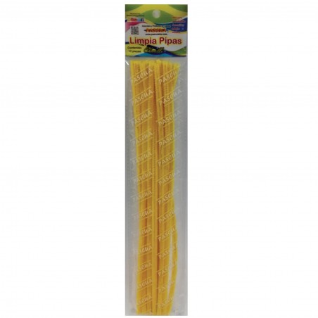 LIMPIAPIPAS PASCUA MATE 1 COLOR C/12 AMARILLO MANGO 121477