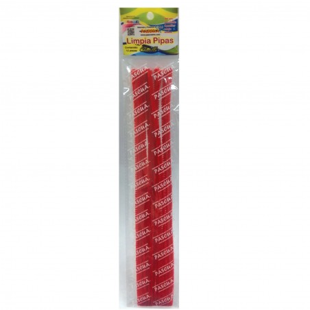 LIMPIAPIPAS PASCUA MATE 1 COLOR C/12 ROJO 121477