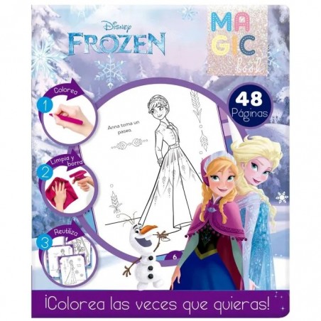 LIBRO MAGICO UPAK P/COLOREAR BORRABLE 48HJS FROZEN 148916