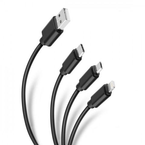 CABLE 3 EN 1 USB A LIGHTNING/MICRO/USB C POD-419