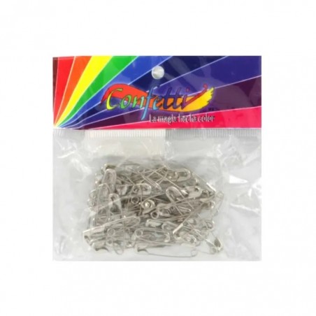 SEGURO NIQUELADO No. 1 CONFETTI C/72 PZA 137887