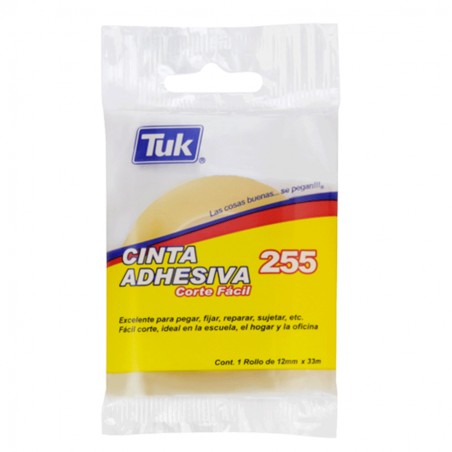 CINTA ADHESIVA TUK 255 12 X 10 MTS. CORTE FACIL 31635