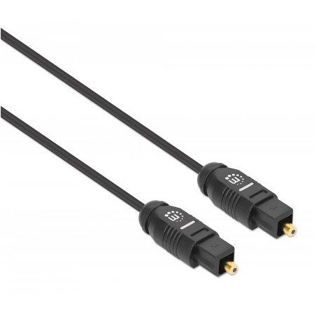 CABLE MANHATTAN DE AUDIO TOSLINK MACHO A MACHO 2M NEGRO