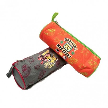 LAPICERA ESCOLAR TELA CILINDRO C/ZIPPER COLS. 125389