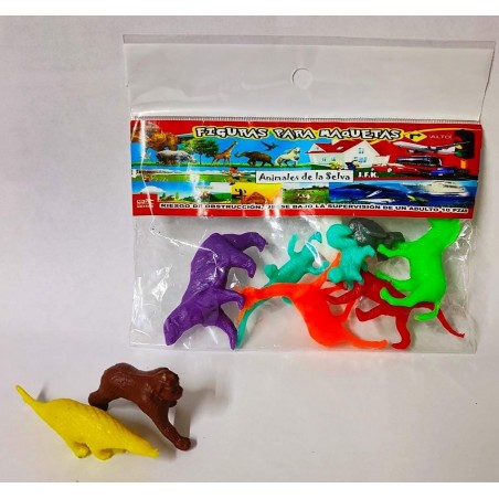 FIGURAS P/MAQUETAS ANIMALES DE SELVA BLISTER C/10 144305