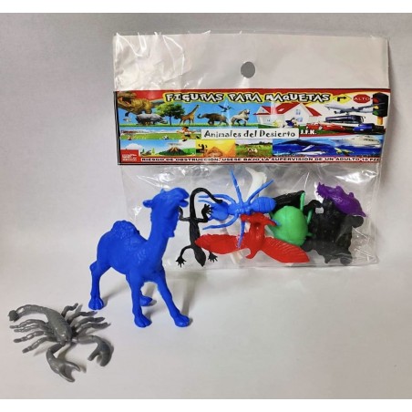 FIGURA P/MAQUETA ANIMALES DEL DESIERTO BLISTER C/10 144347