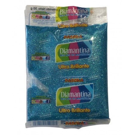 DIAMANTINA 50 GRS. PASCUA C15 FINO IRISADA AZUL ELEC 120084
