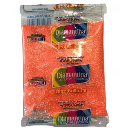 DIAMANTINA 50 GRS PASCUA C15 FINO IRISADA NARANJA 120084