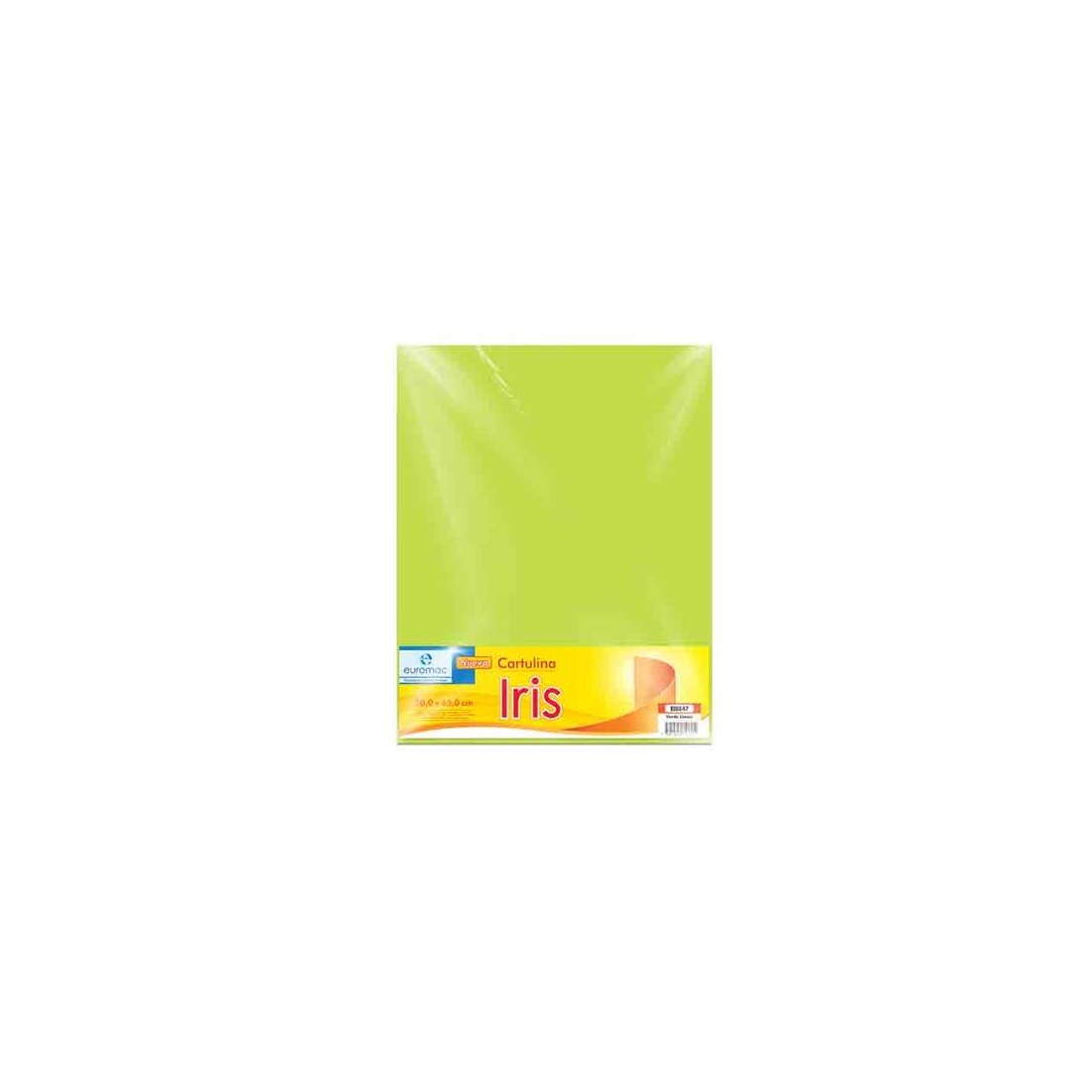 CARTULINA EUROMAC IRIS VERDE LIMON 50X65CMS EI0047