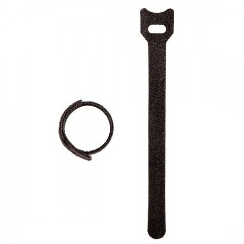CINCHO VELCRO SUJETA CABLES 1.2X20CM NEGRO C/10 400-150