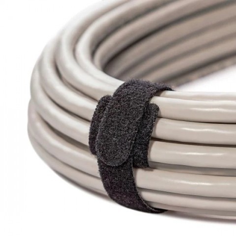 CINCHO VELCRO SUJETA CABLES 1.2X20CM NEGRO C/10 400-150