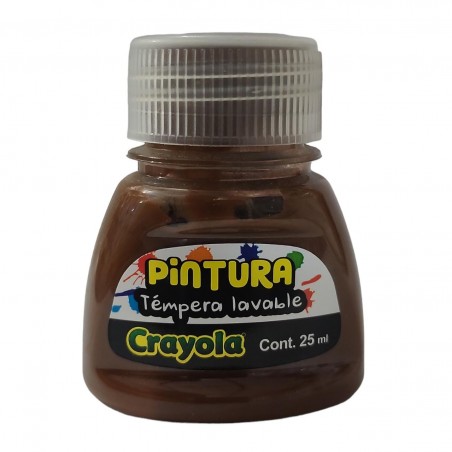PINTURA TEMPERA CRAYOLA LAVABLE 54-2507 CAFE 25ML 88881