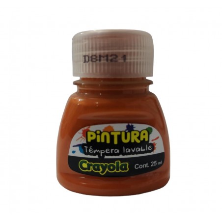 PINTURA TEMPERA LAVABLE CRAYOLA 54-2536 NARANJA 25ML 88880