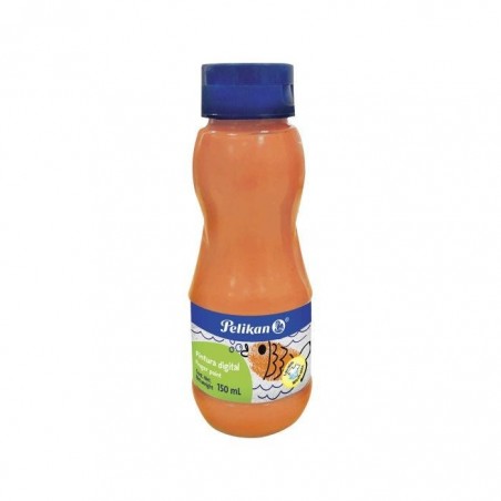 PINTURA DIGITAL PELIKAN NARANJA 150 ML. LAVABLE 88837