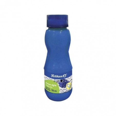 PINTURA DIGITAL PELIKAN  AZUL 150 ML. LAVABLE 88834
