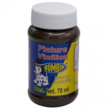 PINTURA VINILICA BOMBIN LAVABLE 70 ML. CAFE 136002