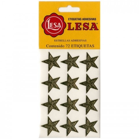 ETIQUETA ESTRELLA LESA ORO No.4 BL/150 AUTOADHER. 57849