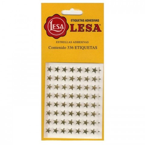 ETIQUETA MINI ESTRELLA LESA ORO No. 2 BL/336 AUTOADHER. 57844