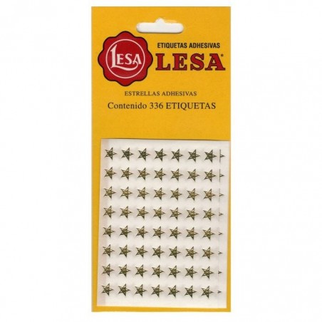 ETIQUETA MINI ESTRELLA LESA ORO No. 2 BL/336 AUTOADHER. 57844