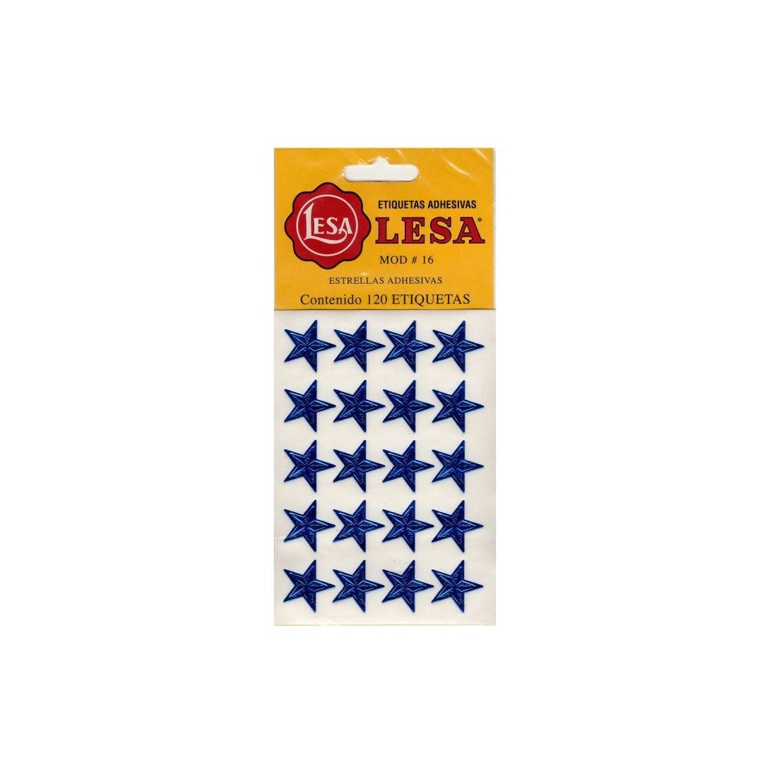 ETIQUETA ESTRELLA LESA AZUL No. 16 BL/120 AUTOADHER. 57833