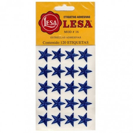 ETIQUETA ESTRELLA LESA AZUL No. 16 BL/120 AUTOADHER. 57833