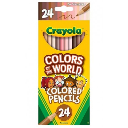 ESTUCHE C/24 COLORES CRAYOLA COLOR OF THE WORLD C/24 139377