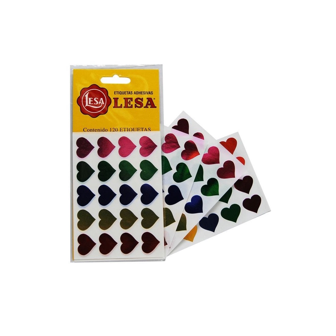 ETIQUETA CORAZONES LESA 6-520 BL/120 57873