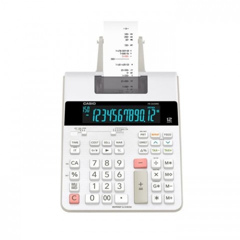 CALCULADORA C/IMPRESORA CASIO FR-2650RC 12 DIG 28771