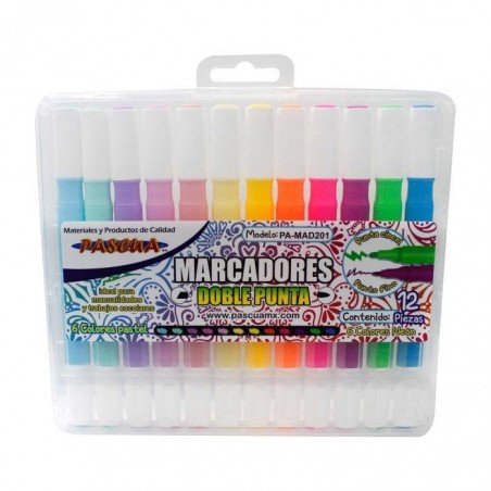 MARCADOR DOBLE PUNTA PASCUA PA-MAD201 C/12 133865