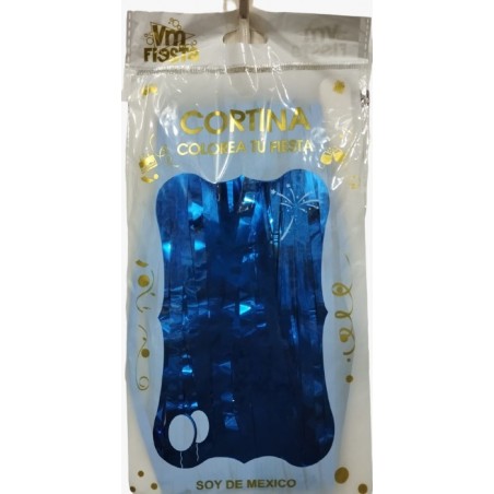 CORTINA MET. P/DECORAR VM CIA011 AZUL 1X2.5 MTS 156120