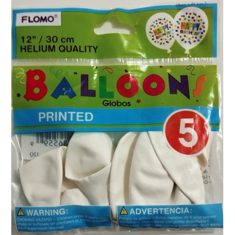 GLOBO HAPPY BIRTHDAY FLOMO BLS110 30 CMS. C/5 148154