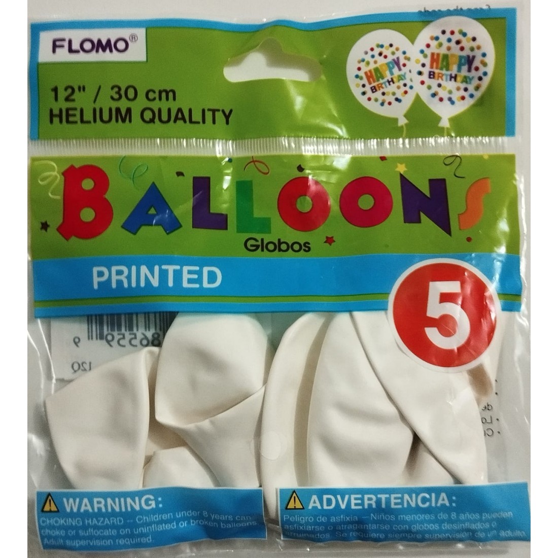 GLOBO HAPPY BIRTHDAY FLOMO BLS110 30 CMS. C/5 148154