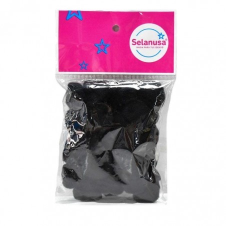 POMPON SEDERIA NO.18 20 NEGRO BOLSA C/25 PZS 156249