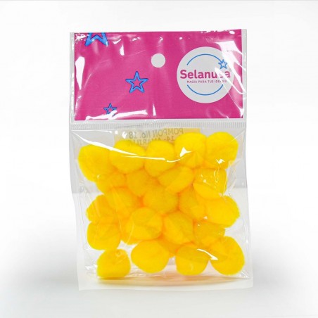 POMPON SEDERIA NO.18 14 AMARILLO BOLSA C/25 PZS 156247