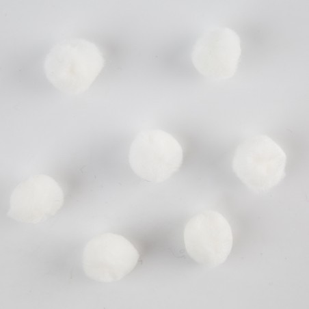 POMPON SEDERIA NO.18 1 BLANCO BOLSA C/25 PZS 156241