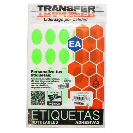 ETIQUETA FLOUREC. VERDE EAF03825V 38 X 25MM 66687