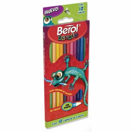 ESTUCHE C/12 COLORES BEROL 2107589 RECREO REDONDOS 139364