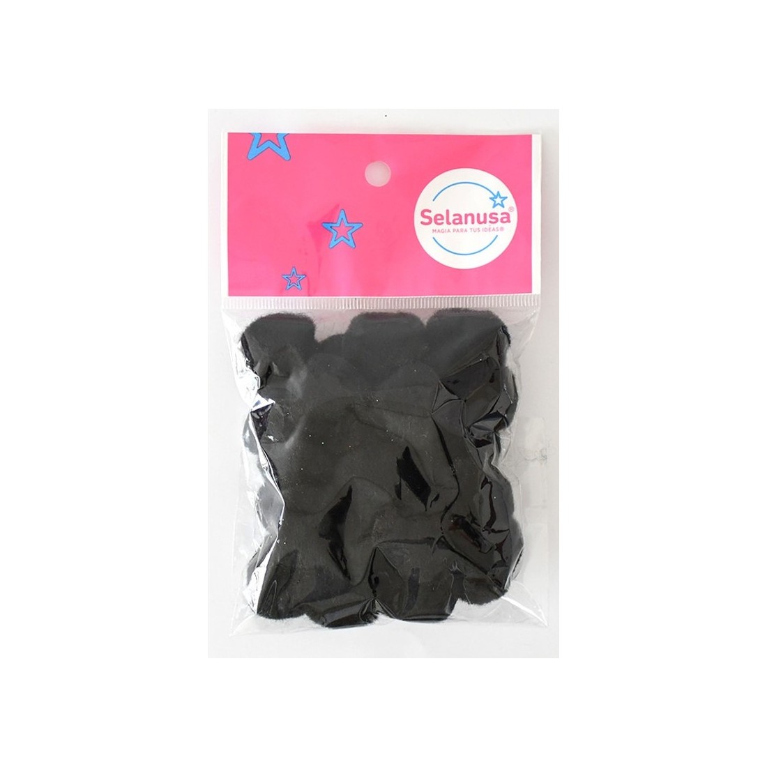 POMPON SEDERIA NO.25 20 NEGRO BOLSA C/25 PZS 156260