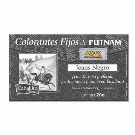 PINTURA COLORANTE EL CABALLITO 13 GRS. JEANS NEGRO 136408