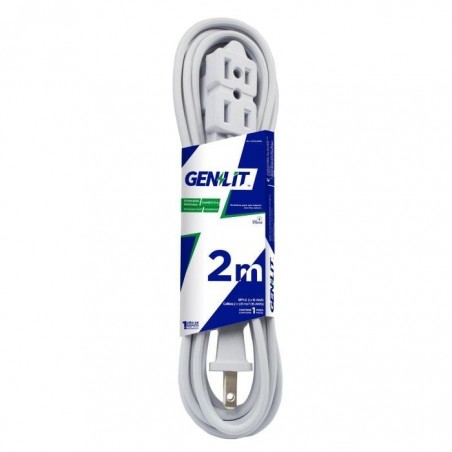 EXTENSION DOMESTICA GENLIT GL-XTD02MB 2 MTS BLANCA 137132