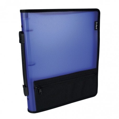 CARPETA STD. OXFORD F861 CARTA C/CIERRE Y BOLSAS AZUL 40406