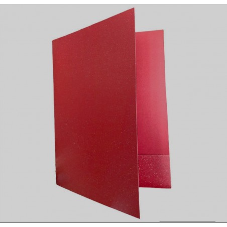 FOLDER CART. GLITTER SOLAPA V.COLORES ROJO 136529