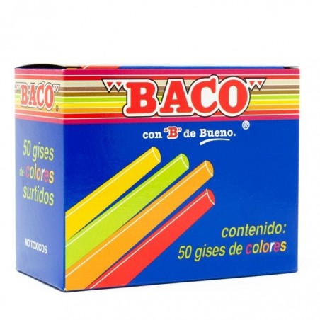 GIS MOLDEADO C/50 BACO TIC-50 COLS.SURTIDOS CAJA 49505