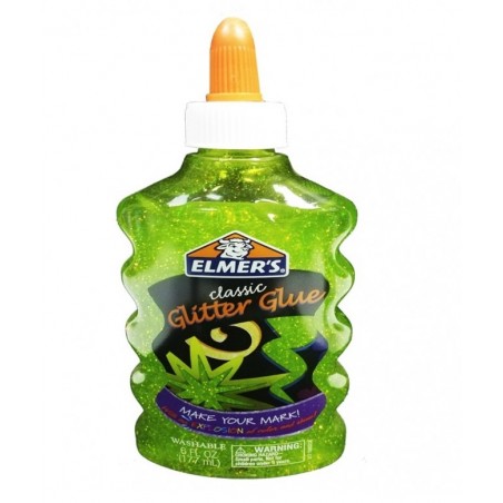 PEGAMENTO ESCOLAR ELMER´S VERDE GLITTER 177ML (6OZ) 147314