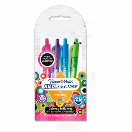 BOLIGRAFO P/MED. PAPER MADE KILOMETRICO MINI BL/4 139130