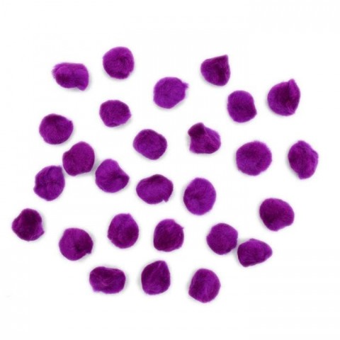 POMPON SEDERIA NO.25 8 MORADO BOLSA C/25 PZS 156257