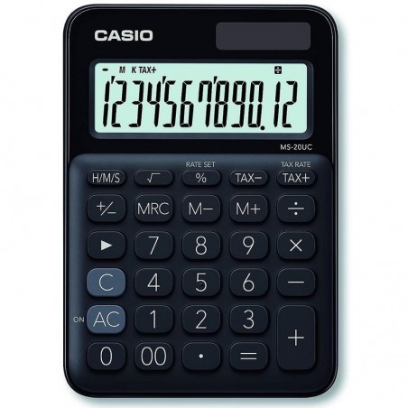 CALCULADORA DE ESCRITORIO CASIO MS-20UC-BK NEGRA 28775