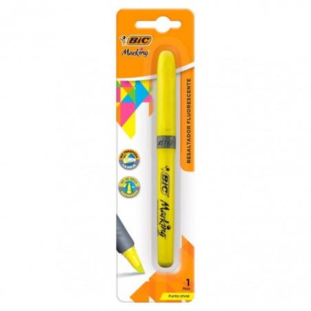 MARCADOR FLUORE.P/CINCEL BIC BRITE LINER BL/1 AMARILLO 55540