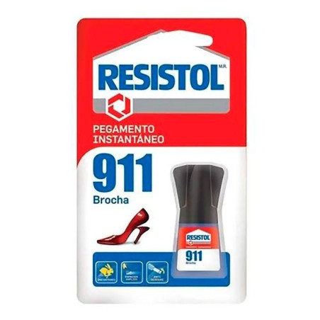 PEGAMENTO INSTANTANEO RESISTOL 911 C/BROCHA 5GMS  54018